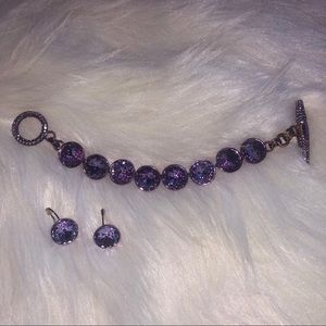 Juicy Couture bracelet and earrings